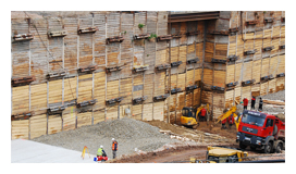 Trägerbohlwand (Berliner Verbau) - GEO5